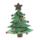 Merry Christmas sequins Xmas tree cartoon happy diy applique iron on patch sew!E