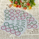 80pcs(10sheet) flowers for you hand made Sealing Stickers Gift Box Labels JR