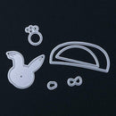 Rabbit Car DIY Metal Stencil for Scrapbooking Embossing Craft Cutting Die