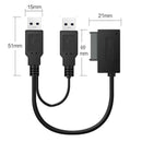 USB2.0 to SATA 7+6 13Pin Hard Drive Converter Adapter Cable For Laptop DVD Rom
