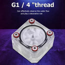 G1/4 Thread 6 Impeller 3 Ways Flow Meter Indicator for PC Water Cooling System