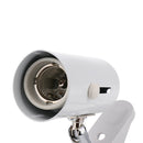 Reptile Lamp Ceramic Heat Light UVB UVA Light Bulb Holder E27 UK Plug White