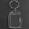50x Clear Acrylic Plastic Blank Keyrings Insert Passport Photo Keychain Key K8N1