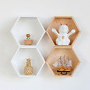 Nordic Style Storage Racks Hexagonal Wall Shelf Diy Storage Racks Organizat C4N8