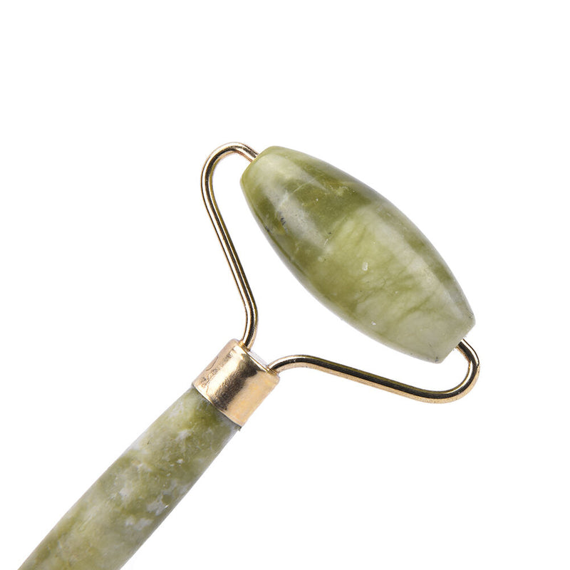 Natural Jade Guasha Facial Beauty Massage Tool Jade Roller Face Thin Massager BX