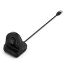 Silicone Charging Dock Station Holder for Galaxy Watch 3 Active 1 2 (Black)