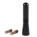 Universal Top Roof Short Whip Screw Antenna Extension for Car Radio (Black) H2K9