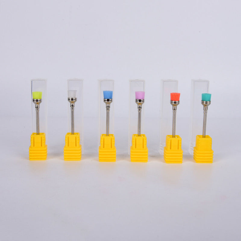 2Pcs Drill Brush Electric Nail Art File Drill Bit For Cleaning Brush Manicure Bj