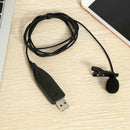 Mini USB Lavalier Microphone Clip on Collar Condenser Lapel Mic for Meeting PC