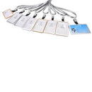 SilverAluminum Alloy Business Work Card ID Badge Adjustable Lanyard Holders 3C.
