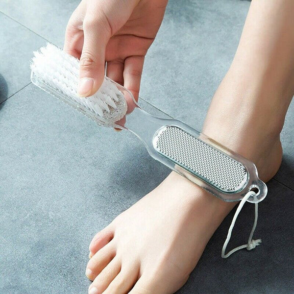 Home Foot Pumice Stone 4 In 1 Stone Dead Skin Remover Brush Pedicure Grindi X4V2
