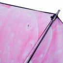 Three Fold Sun Rain Umbrellas Woman Flower Printing Black Shading Coating U