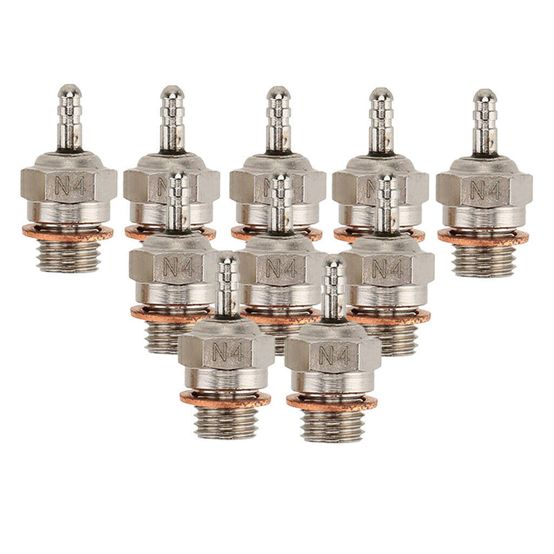 Set Of 10 Metal 70117 N4 Glow Plug Universal For HSP RC Car Parts Accessory