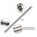 1X(13.7 Inch Length Food Grade Stainless Steel Spring Loaded Beer Bottle Fi