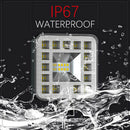 Square 23W LED Work Light 12V 24V Off Road Flood Spot Lamp For Car Truck SUS Ew