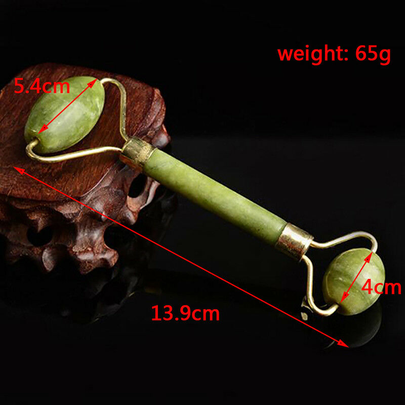 Natural facial beauty massage tool jade roller face thin body massager skinS Gn