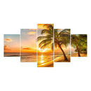 5pcs 5D DIY Full Drill Diamond Painting Coconut Tree Cross Stitch Embroider