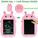 Cartoon 8.5 inch LCD Writing Tablet Art Handwriting Kids Drawing Message Board