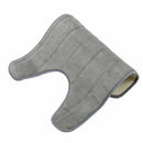 Bathroom Mat 40x60cm U Shaped Cotton Bathroom Anti Slip Bath Mat Grey O6W3