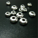 Stainless Steel Oblate Spacer Beads DIY Bracelet Necklace Beads Jewelry Making