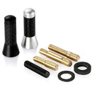 Universal mini 3.5cm carbon fiber screw aluminum car short stubby mast antennaJR