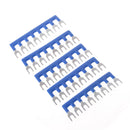 5 Pcs 600V 15A 8 Postions Pre Insulated Terminal Barrier Strip TB-1508ME
