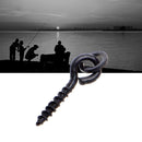 25pcs 15mm Carp Fishing Bait Screw Carp Hair Rigs Hook Terminal Tackle With Ring