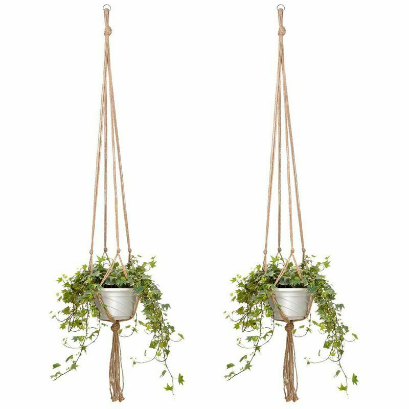 2 Pack 48 Inches Plant Hanger Flower Pot Plant Holder for Indoor Outdoor De