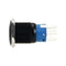 LED push button push button switch 12V 19 mm self-locking switch black H8W4