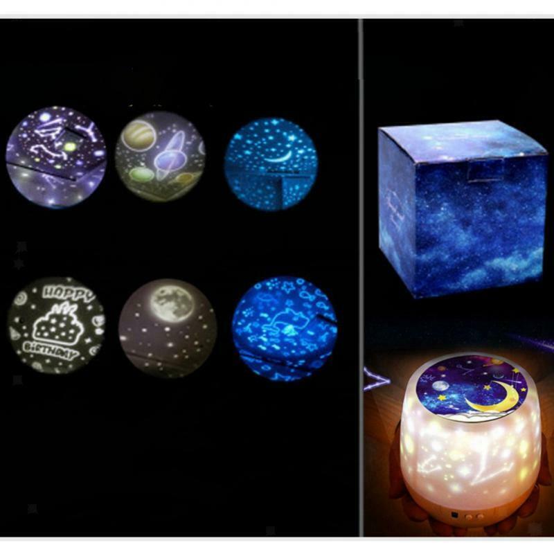 LED Projection Night Lights Starry Sky Moon Magical