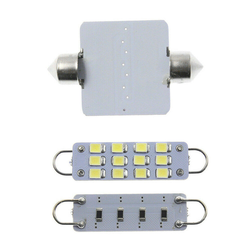 1 Set Car Interior Map Dome Light Lamps 12V 6000K White LED Bulb Car Accessories