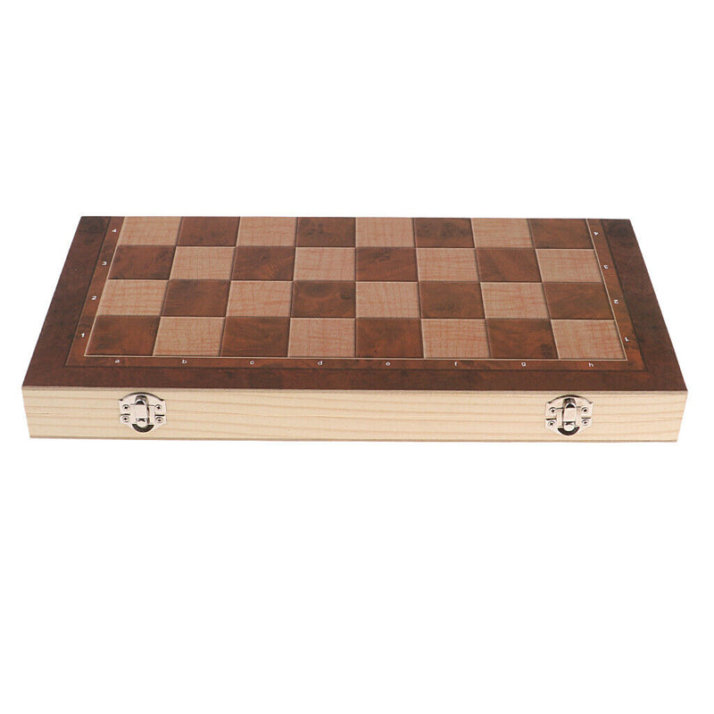 Portable Travel Games Chess & Checkers & Backgammon 3 in 1 Set Without Magnetic