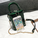 Diamond Box Handbags Mini Crossbody Bag For Women Messenger Bags(Green) I2H7