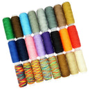 24 Spools Mixed Colors 100% Polyester Sewing Quilting Thread Set All Purpose