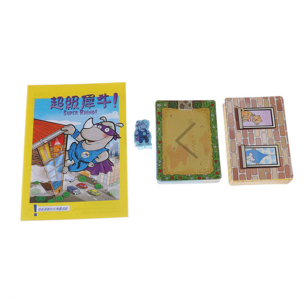 Super Rhino Board Game 2-5 Players Funny Cards Games Paper GameForParty/Famil ^