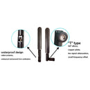 2.4GHz 5GHz 5.8Ghz Antenna 8dBi RP-SMA Connector Dual Band wifi Antena aerial Ew