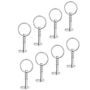 8 Pieces Pins 1/4" & Pull Ring for Boat Bimini Top Boat Fitting Hardware