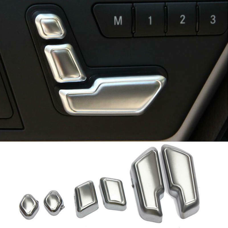 Chrome Door Seat Adjust Button Switch Cover Trim for Mercedes-Benz E Class W212