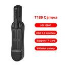 T189 Pen Mini Camera Full HD 1080P Secret Camera Wearable Body Pen Mini DVR