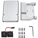 for Raspberry Pi 4 4B Aluminum Case Enclosure CNC Cover with Heatsink Cooli M5O6