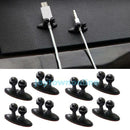 8Pcs Multifunction Adhesive Cable Clips Organizer Car Charger Line Clasp Holder