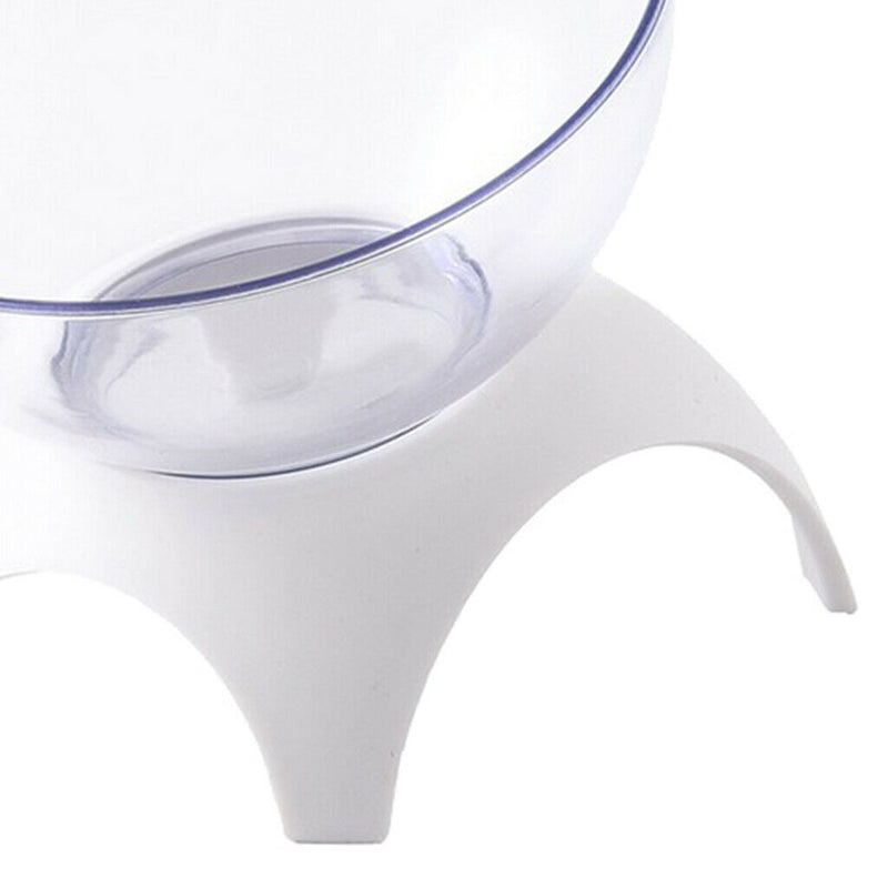 2x Cat Puppy Single Elevated Bowls Pet Raised Feeder Easy Clean Single Bowls