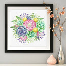 Succulent 5D DIY Full Round Drill Diamond Painting Plant Rhinestone Picture