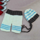 Baby Photography Props Set 2pcs Knit Hat Pants Infant Handmade Clothing