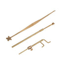 Brass Violin Luthier Tools Kit Set Sound Post Gauge Measurer Retriever Clip J8D9