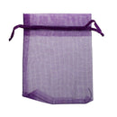 100 Organza Wedding Favour Bags Jewellery Pouches 9cm x 12cm Purple