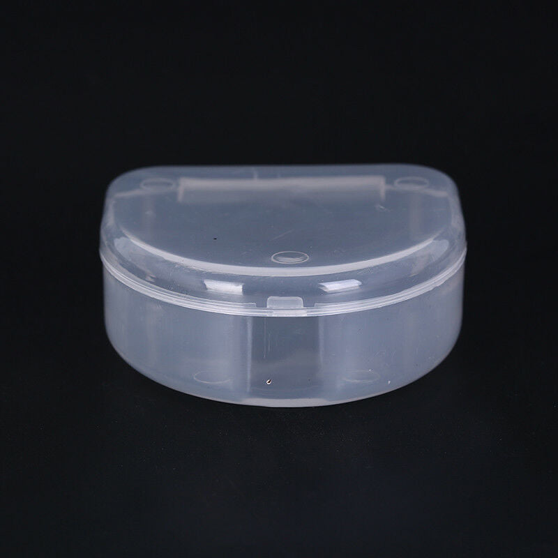 1pc dental box denture teeth storage case mouth guard container 6.4x6.5x2.5cm Di