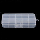 Clear Plastic Fishing Lure Bait Box Fishing Beads Snaps Jigs Container Case