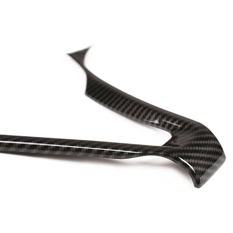 ABS Carbon Fiber Steering Wheel Frame Cover Trim for Alfa Romeo Giulia 2017 V2J6