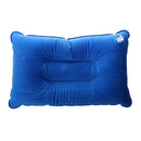 Double Face + inflatable pillow cushion Mat for Camping Picnic blue 40 * 25